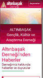 Mobile Screenshot of altinbasakder.org